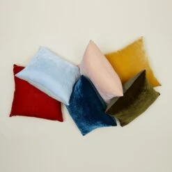 Reversible Velvet + Linen Pillow - Sky -Home Furnishing Store 0722207393 RT c9eb7721 c072 47a2 954b 299c060d865b