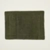 Simple Terry Bath Mat - Olive