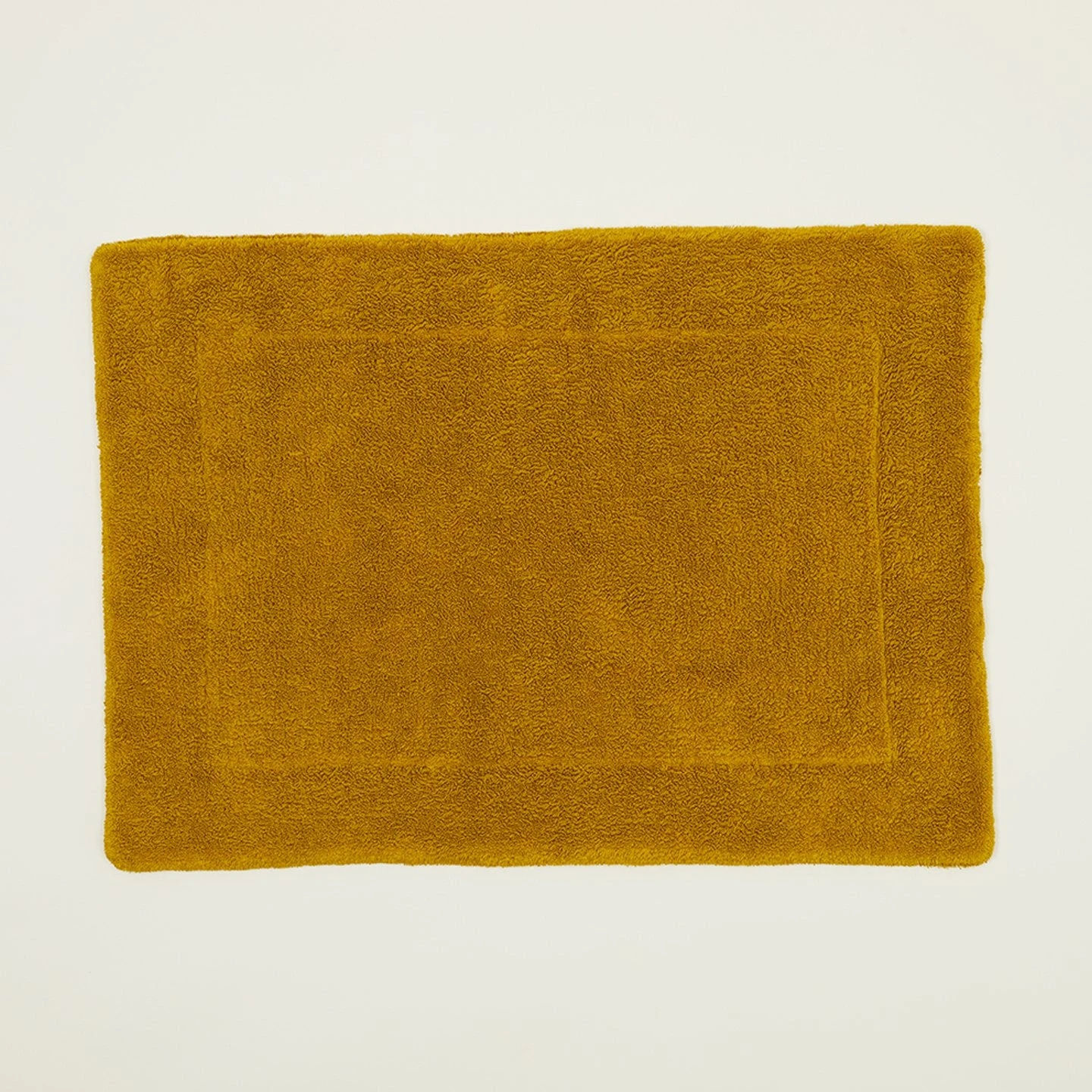 Simple Terry Bath Mat - Mustard 1 Simple Terry Bath Mat - Mustard