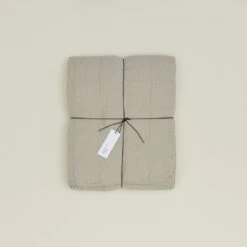 Simple Linen Quilt - Flax