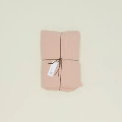 Simple Linen Flat Sheet - Blush