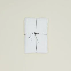 Simple Linen Flat Sheet - White