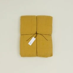 Simple Linen Quilt - Mustard