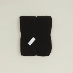 Simple Linen Quilt - Black