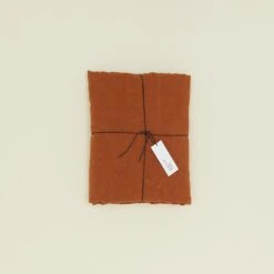 Simple Linen Duvet - Terracotta -Home Furnishing Store 2021 JUNE HNY NEW WEBSITE25816 terracotta