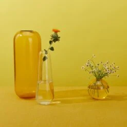 Aurora Pill Vase - Amber -Home Furnishing Store 2022 MAY COLOR STORY14973