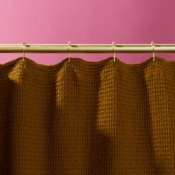 Simple Waffle Shower Curtain - Bronze -Home Furnishing Store 2022 MAY COLOR STORY16183