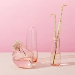 Aurora Slim Drop Vase - Blush -Home Furnishing Store 2022 MAY COLOR STORY16333 2