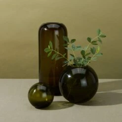 Aurora Slim Drop Vase - Olive -Home Furnishing Store 2022 MAY COLOR STORY16658 1