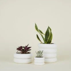 Stacking Planter - White
