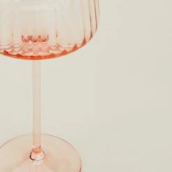 Ribbed Red Wine Glass -Home Furnishing Store AVL.500.30.004.095 DETAIL