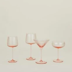 Ribbed Coupe Glass -Home Furnishing Store AVL.500.30.00X 095 RT