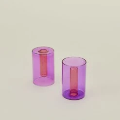 Reversible Glass Vase - Lilac/Peach -Home Furnishing Store BLD.100.30.001.620 detail