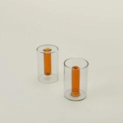 Reversible Glass Vase - Orange/Grey -Home Furnishing Store BLD.100.30.001.910 b