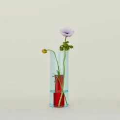 Reversible Glass Vase - Red/Blue -Home Furnishing Store BLD.100.30.002.580 a1