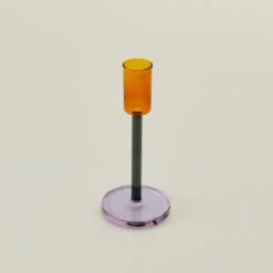 Color Block Candle Holder - Orange/Grey -Home Furnishing Store BLD.100.40.002.330 d