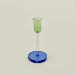 Color Block Candle Holder - Green/Pink -Home Furnishing Store BLD.100.40.002.380 d