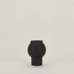 Bloomingville Handmade Black Terracotta Vase