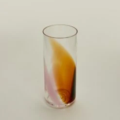 Blown Glass Highball - Blush/Amber -Home Furnishing Store BOW.500.30.002.095 b