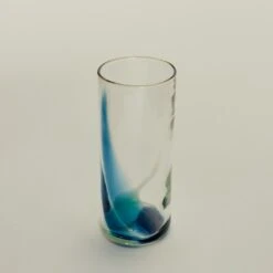 Blown Glass Highball - Peacock/Sky -Home Furnishing Store BOW.500.30.002.490 b