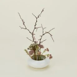 Stoneware Ikebana Vase - White -Home Furnishing Store CVL.100.30.007.000 a2