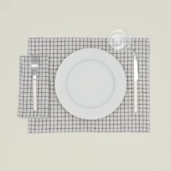 Checked Linen Placemat, Set Of 4 -Home Furnishing Store FOG.500.50.XXX .0001 b165b2e0 228e 4d24 9b5d 27218b00298e