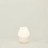 Glass Mini Mushroom Lamp - White