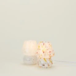 Glass Mini Mushroom Lamp - Confetti Multi -Home Furnishing Store FRE.200.50.003.MIX b