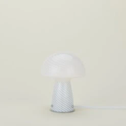 Glass Tall Mushroom Lamp - White -Home Furnishing Store FRE.200.50.004.000 b