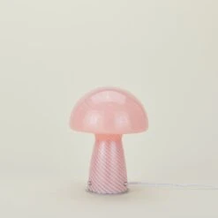 Glass Tall Mushroom Lamp - Pink -Home Furnishing Store FRE.200.50.004.095 b