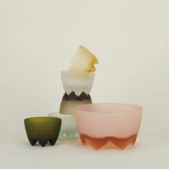 Large Frosted Footed Bowl - Sky -Home Furnishing Store HAF footedbowlgroup 369ed8ce ba35 4034 938f d8a368191b74