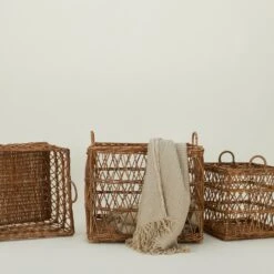 Kuta Rattan Baskets, Set Of 3 -Home Furnishing Store HMA.100.50.001.045 d