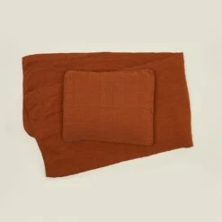 Simple Linen Quilt - Terracotta -Home Furnishing Store HNY Quilts 09 RT
