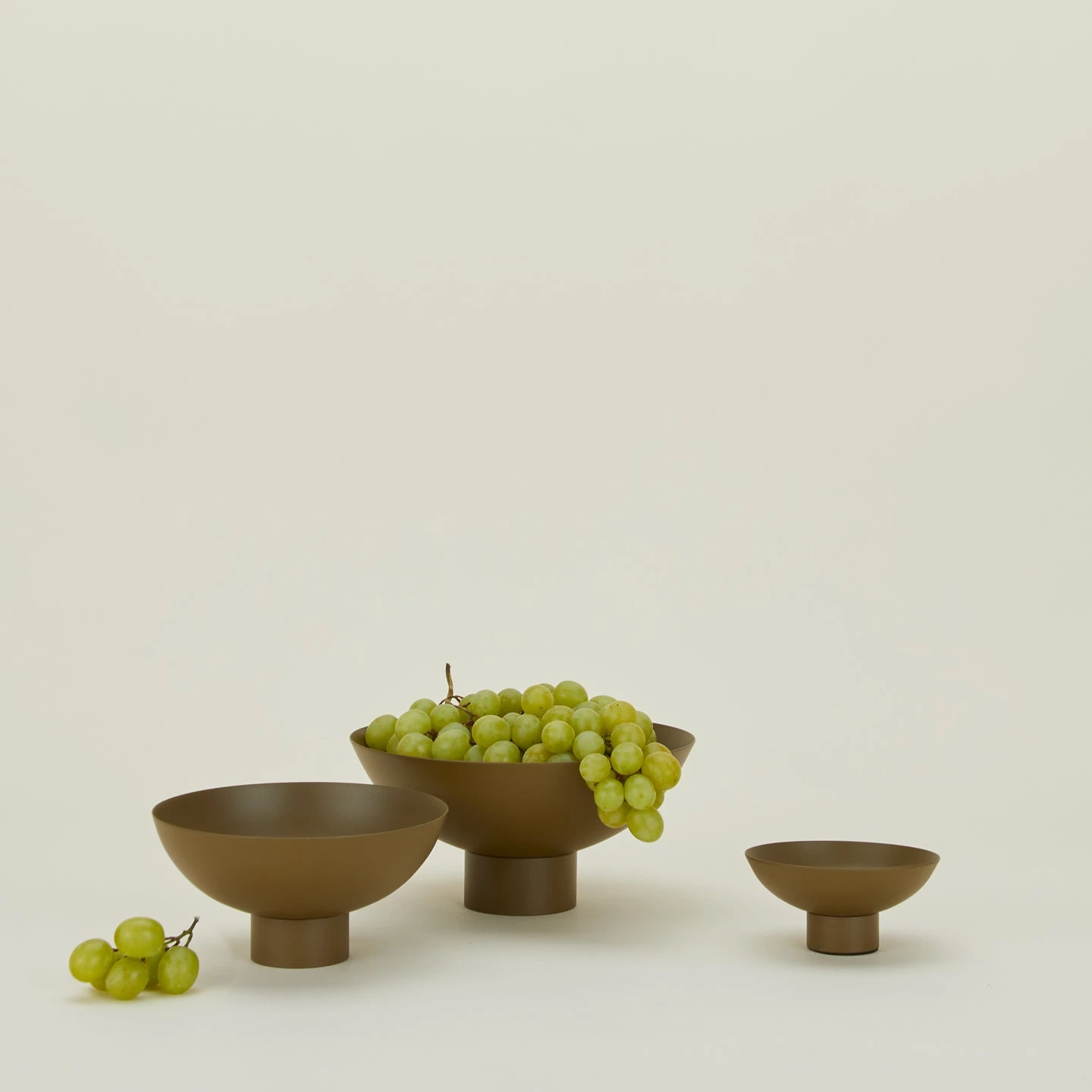 Essential Footed Bowl - Olive 1 Essential Footed Bowl - Olive
