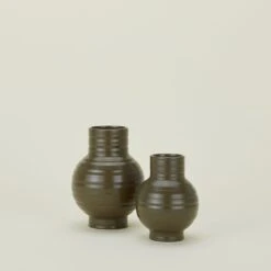 Essential Ceramic Vase - Olive
