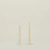 Essential Metal Candle Holders, Set Of 2 - Ivory