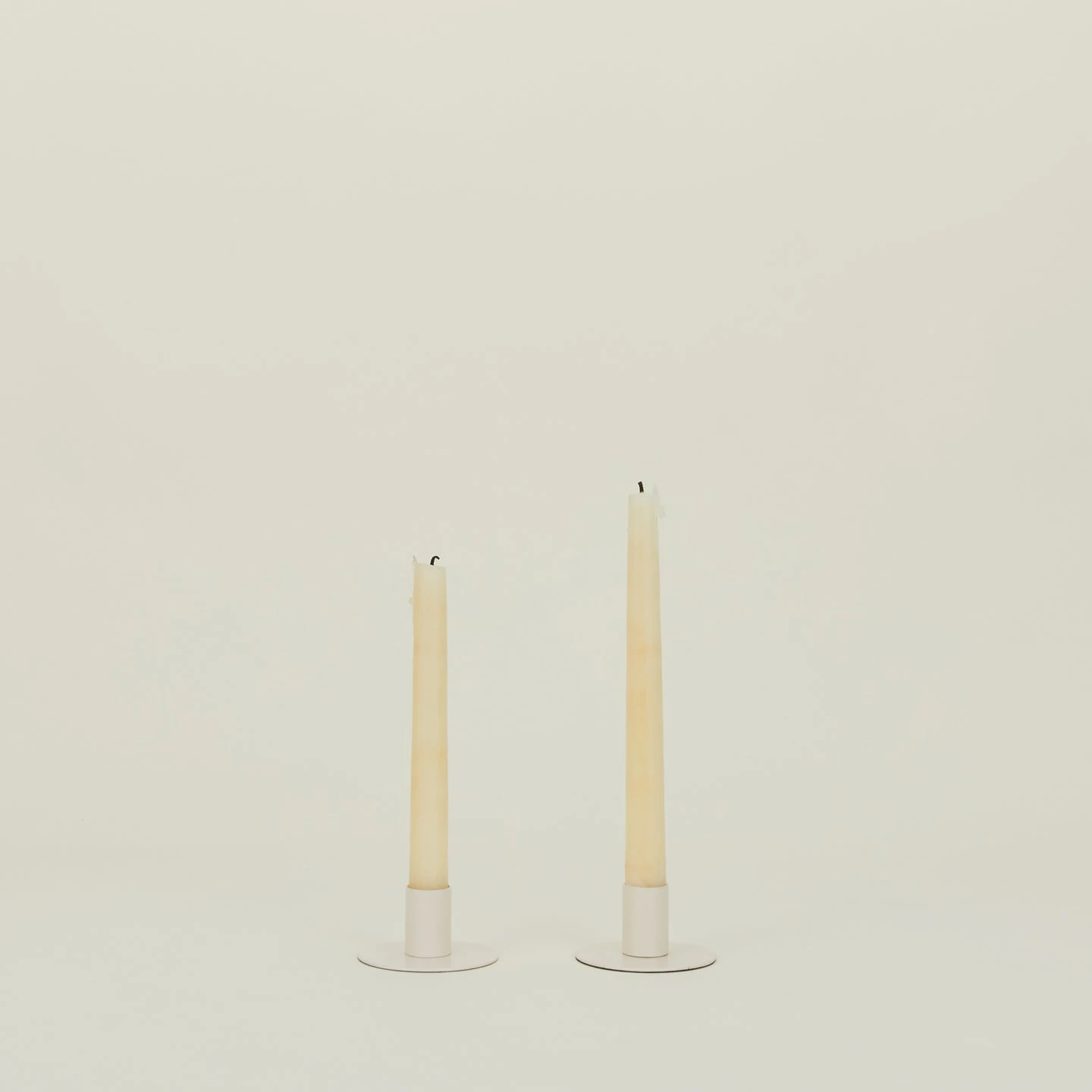 Essential Metal Candle Holders, Set Of 2 - Ivory 1 Essential Metal Candle Holders, Set Of 2 - Ivory