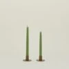 Essential Metal Candle Holders, Set Of 2 - Olive