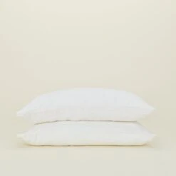 Simple Linen Pillowcases, Set Of 2 - White