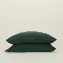 Simple Linen Pillowcases, Set Of 2 - Pine