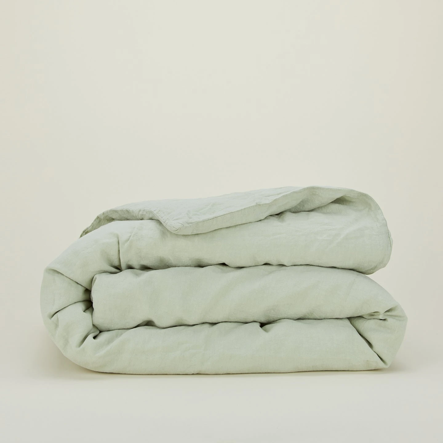 Simple Linen Duvet - Sage 1 Simple Linen Duvet - Sage