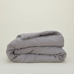 Simple Linen Duvet - Dark Grey