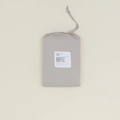 Essential Percale Sheet Set - Light Grey -Home Furnishing Store HNY.300.10.040.050.Q1