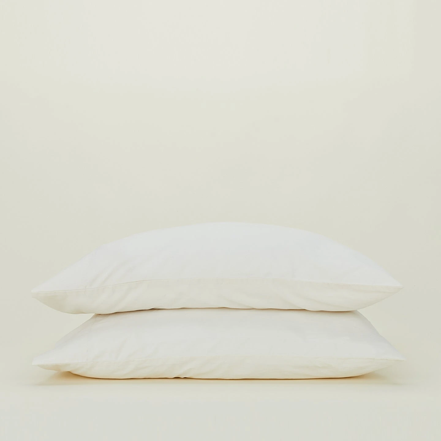 Essential Percale Pillowcases, Set Of 2 - Ivory 1 Essential Percale Pillowcases, Set Of 2 - Ivory