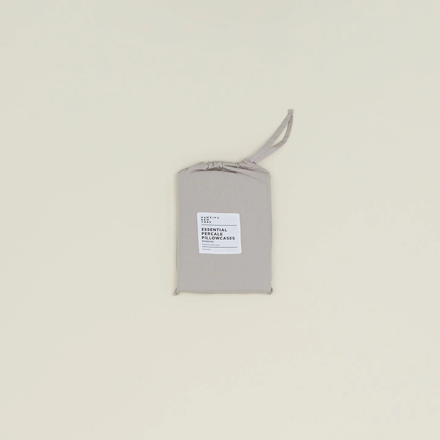 Essential Percale Pillowcases, Set Of 2 - Light Grey 5 Essential Percale Pillowcases, Set Of 2 - Light Grey - Image 5