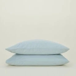 Essential Percale Pillowcases, Set Of 2 - Sky