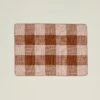 Simple Plaid Rug - Blush/Terracotta