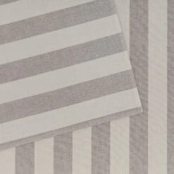 Essential Striped Placemat, Set Of 4 - Light Grey/Dark Grey -Home Furnishing Store HNY.500.50.070.050 DETAIL