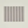 Essential Striped Placemat, Set Of 4 - Light Grey/Dark Grey