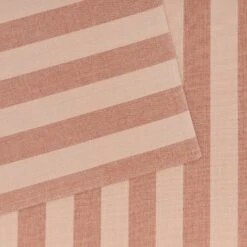 Essential Striped Placemat, Set Of 4 - Blush/Terracotta 7 Essential Striped Placemat, Set Of 4 - Blush/Terracotta -Home Furnishing Store HNY.500.50.070.095 DETAIL